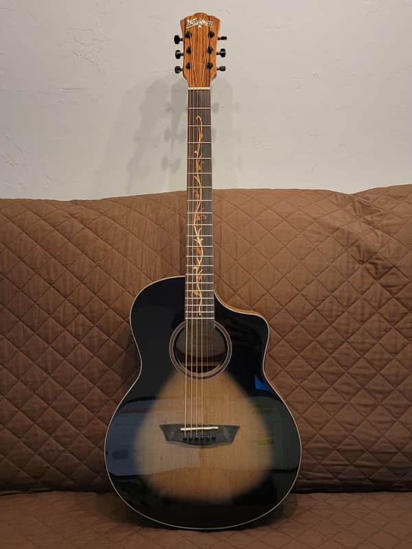 Washburn BTS9VCECH Bella Tono Select Spruce Top Okoume Neck 6-String Acoustic-Electric Guitar image 1