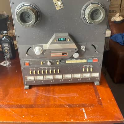 TASCAM 38 1/2" 8-Track Reel to Reel Tape Recorder 1980s - Black image 1