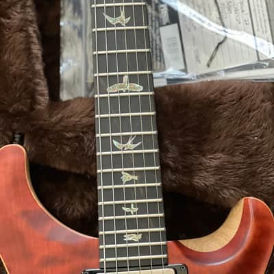 PRS Wood Library Special 22 2019 - Paul Reed Smith Fire Fade Korina Ebony Board image 3