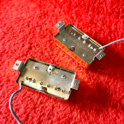 PAIR c 1975 Gibson Les Paul Custom T-Top patent humbucker pickups GOLD pat no PAF es345 es355 SG image 4