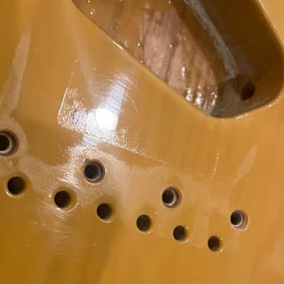 Guitar Mill Nitro Refinish - Fender American Vintage II 1951 Telecaster Body - Ash - Black image 10