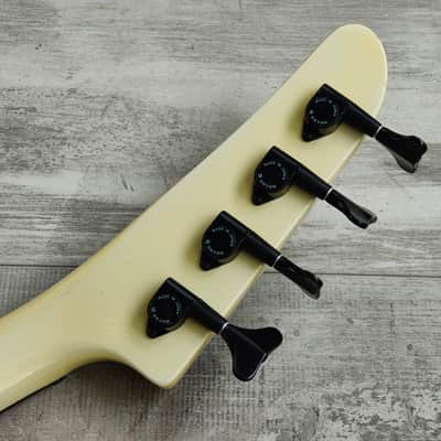 1989 Kramer Japan 4-String Ripley-Style Bass (White) image 16