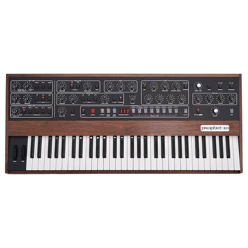 Sequential Prophet-10 Ten-Voice Analog Poly Synthesizer with Knob-Per-Function Front Panel and 40-Program Sound Set image 1