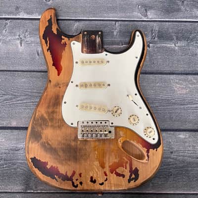 Rory Gallagher Stratocaster Body Sunburst Heavy Relic image 12