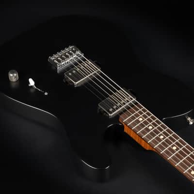 2018 LsL Instruments Baribone Adam Christianson Signature - Black Satin | USA Custom Bariton Telecaster | OHSC image 9