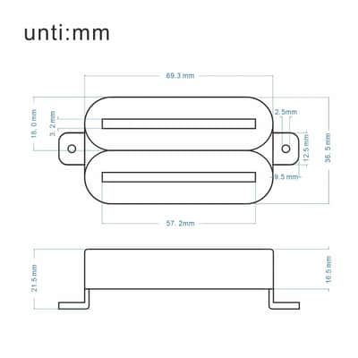 HSS Double Blades Guitar Humbucker Pickups Set image 4