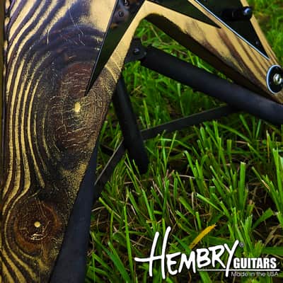 HEMBRY Flying V style pine body image 4