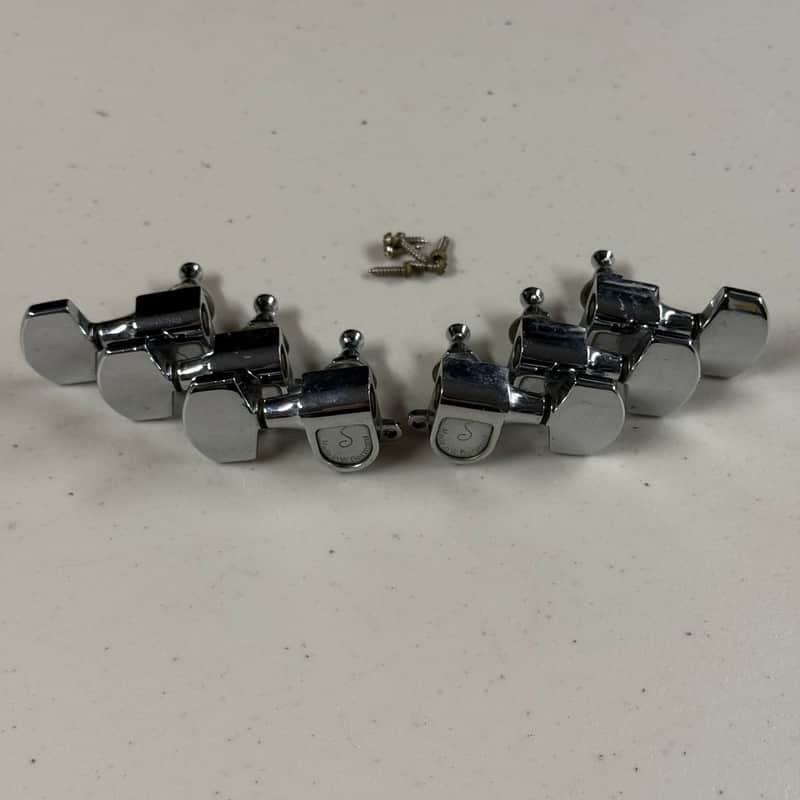 Schaller 3x3 Tuners complete with Screws 1970's (T-439) image 1