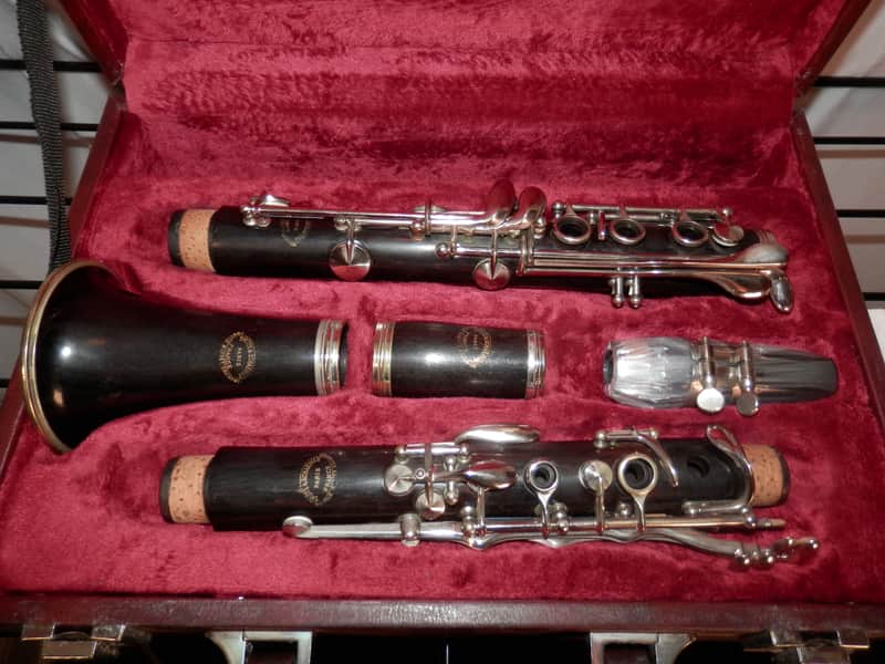 Evette & Schaeffer Buffet Crampon Paris Made in France Wooden Clarinet with case used Serviced for Sale image 1