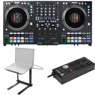 Rane Performer 4-channel Motorized DJ Controller Laptop Stand Bundle image 2