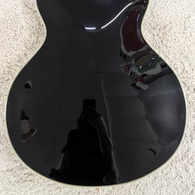D'Angelico Excel DC Semi-Hollow Body Electric Guitar w/Hard Case, Solid Black image 4