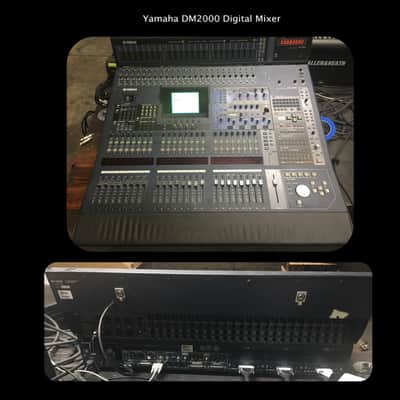 Yamaha DM2000 Mixer + 3 Yamaha AD8HR Input Expanders / Includes Cables and Meter Bridge image 2