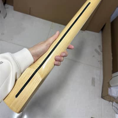 24 inch short scale maple electric guitar neck block inlay 22fret big head Parts image 8