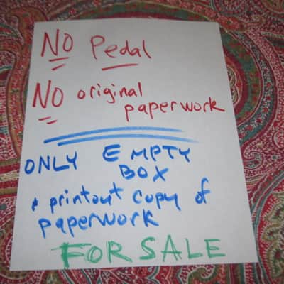 lightly handled - mostly very clean Electro Harmonix EMPTY CARDBOARD BOX and printout copy of Owner's Instructions ONLY for USA Big Muff Reissue (NO Pedal, NO original paperwork) image 3