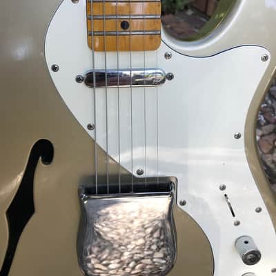 Warmoth Telecaster Thinline Shoreline Gold image 5