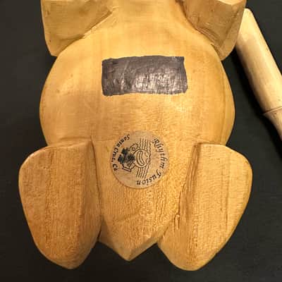 Handmade 7" Frog Guiro Scraper Rasper, Rhythm Fusion, with Beater-MINT image 8