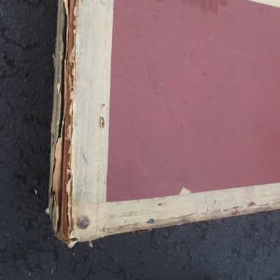 RARE Vintage '50s-60s RED HARDSHELL ELECTRIC GUITAR CASE for RESTORATION ONLY! image 13