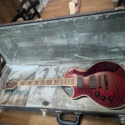 Left Handed ESP LTD Eclipse EC-1000 Mid 2000's - See thru black cherry image 6
