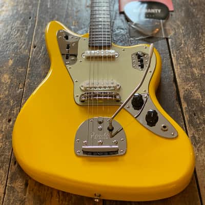 Fender Japan Limited Edition Jaguar FSR Graffiti Yellow, Alder Body Rosewood Board MIJ image 1