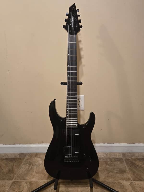 Jackson JS22-7 DKA HT Dinky Archtop Black Electric Guitar image 1