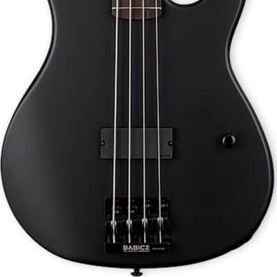 ESP LTD AP-4 Black Metal 4-String Bass Guitar, Ebony Fingerboard, Black Satin image 1
