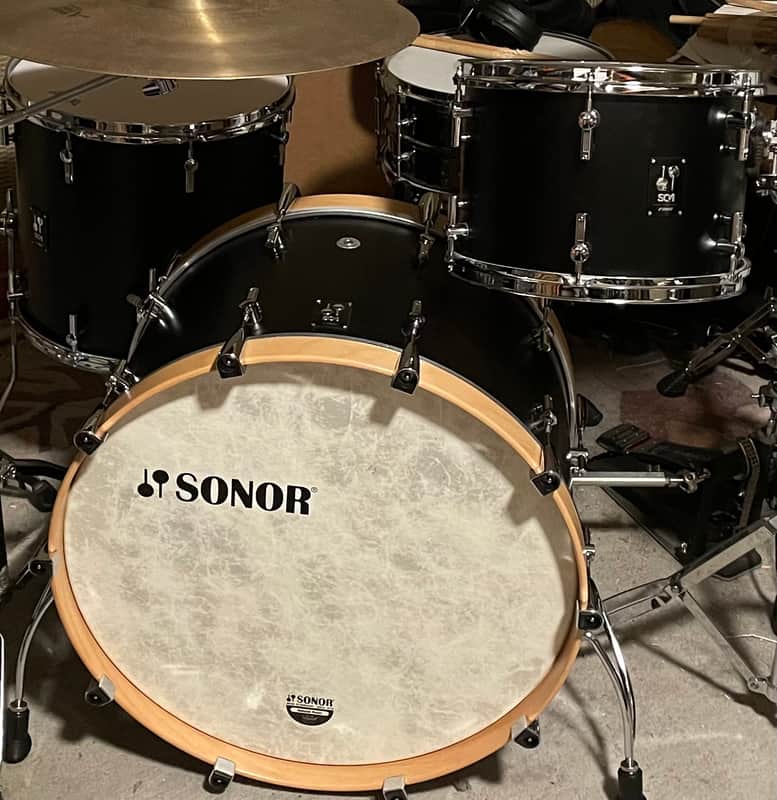 Sonor SQ1 GT Black 13/16/24 Shell Pack image 1