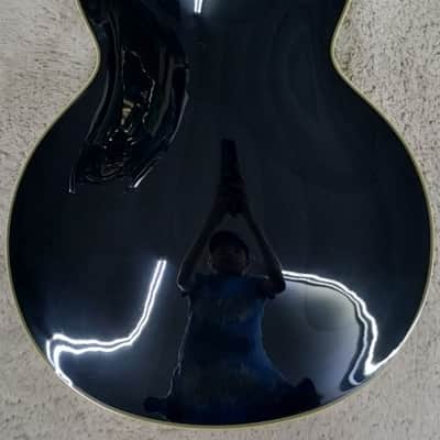 D'Angelico Excel 59 Hollowbody Electric Guitar w/Case, Black DAEX59BLK B-Stock image 2