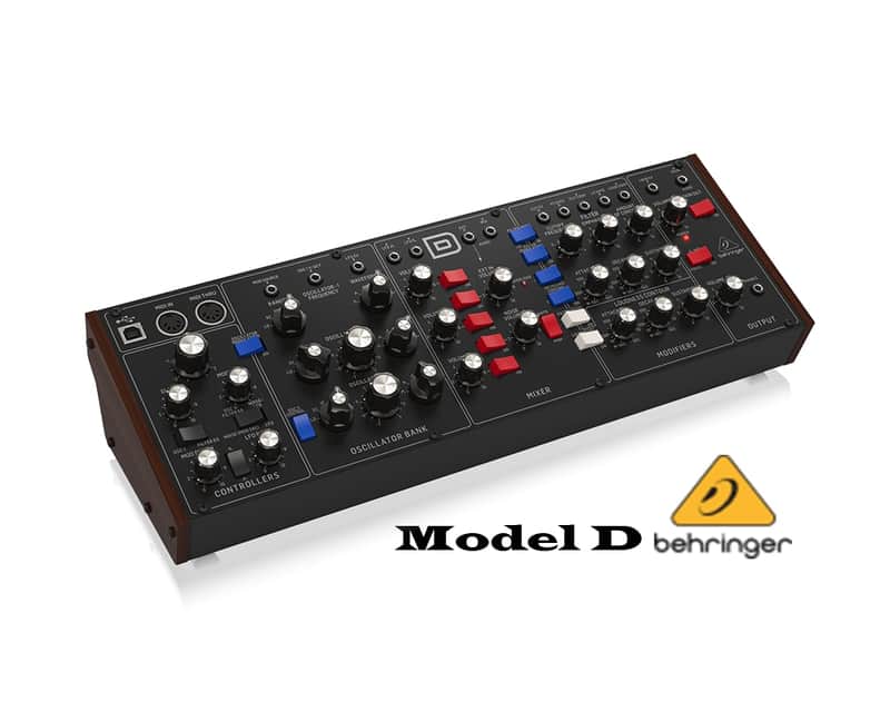 Behringer Model D Authentic Analog Synthesizer with 3 VCOs, Ladder Filter, LFO and Eurorack Format image 1
