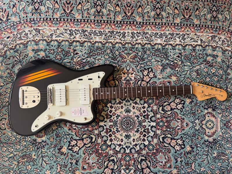 2025 Fender Traditional 60s Competition Jazzmaster Made in Japan black image 1