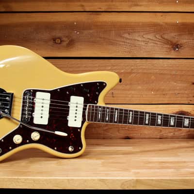 Fender Ltd 60th Anni Classic Jazzmaster Mustang Bridge Matched Head Blonde 42127 image 2