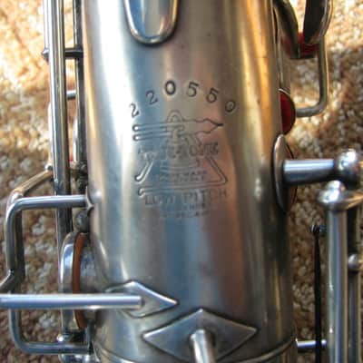 Buescher True Tone alto saxophone from 1927 - silver plated image 22