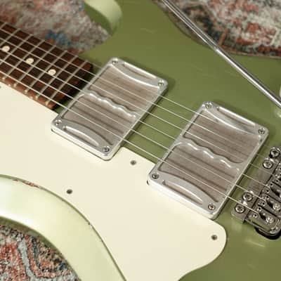 Fiam Mirari 2024 - Aged Pinecrest Green by past Ronin luthier Izzy Lugo. New machined Teacup F-knobs / Vega Trem. NEW, (Authorized Dealer) image 6