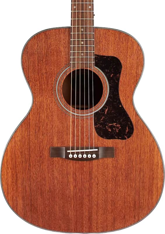 Guild OM-320 Grand Auditorium Acoustic Guitar, Solid Mahogany image 1