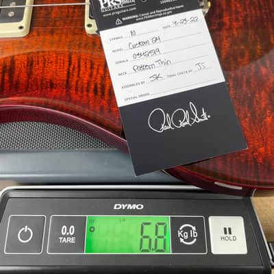PRS Custom 24 Custom Color - Dark Amber Burst 342519 image 12