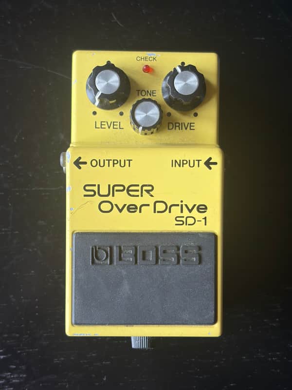 Boss SD-1 Super OverDrive (Silver Label) 1997 - Present - Yellow image 1