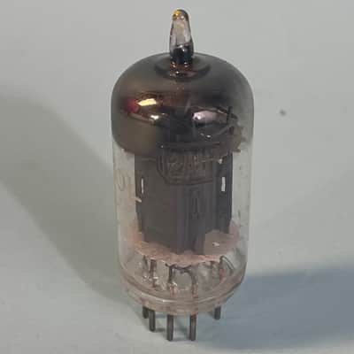 1954 Tung Sol 12AU7 ECC82 Vintage USA Long Ribbed Plate D Getter Tube! T160 image 3