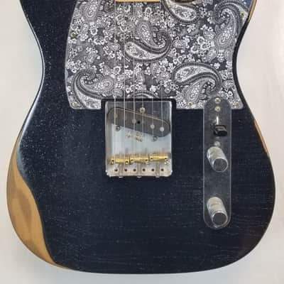 Mint Fender Brad Paisley Esquire Electric Guitar, Maple Fingerboard, Black Sparkle, w/Gig Bag image 1