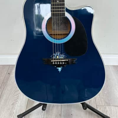 Esteban American Legacy Electric/Acoustic Guitar Fireworks Limited Edition image 2