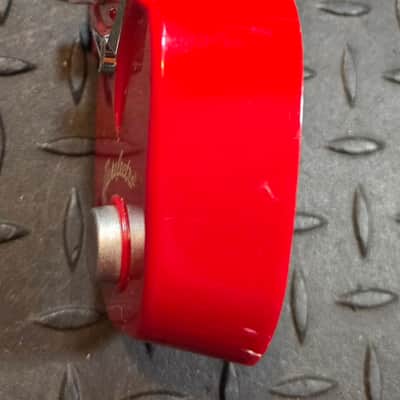 Danelectro Pastrami Overdrive 2010s - Red DJ-1 Food Series Missing Back Rubber image 3