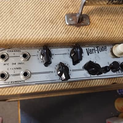 Vintage 1960 Gibson GA-80 Vari-Tone Amp - Tweed - Very Rare image 13