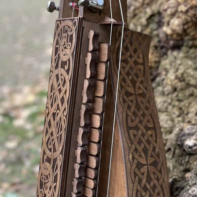 Hurdy-Gurdy With Pickup - 24 Keys - 6 string - Ukrainian Lira Hurdy Gurdy Electric Acoustic Excellent New image 4