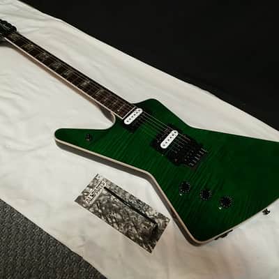 Dean Z 79 Floyd Custom LEFTY electric guitar Trans Green LEFT-HANDED - NEW w /CASE image 2