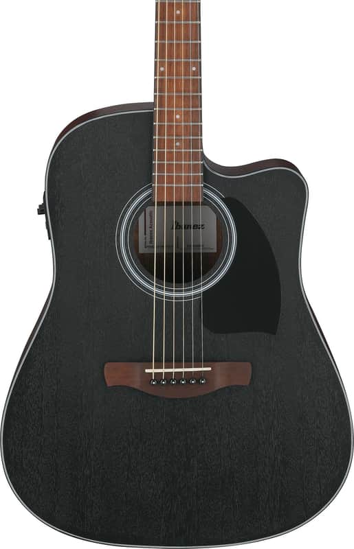 Ibanez PF54CE Acoustic-electric Guitar - Open-pore Weathered Black image 1