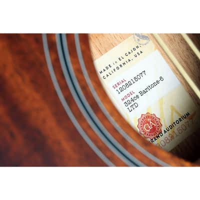 Taylor 324ce Baritone-6 Limited-Edition Grand Auditorium Acoustic-Electric Guitar Regular Shaded Edge Burst image 7