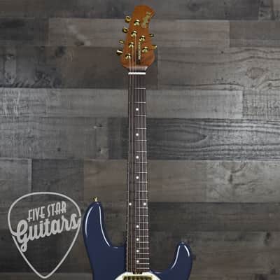 Mint Ernie Ball Music Man Cory Wong StingRay II - Charcoal Blue with Mono Case image 3