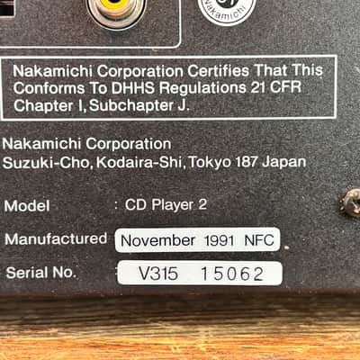 Nakamichi CD Player 2 Vintage Hi-Fi image 7