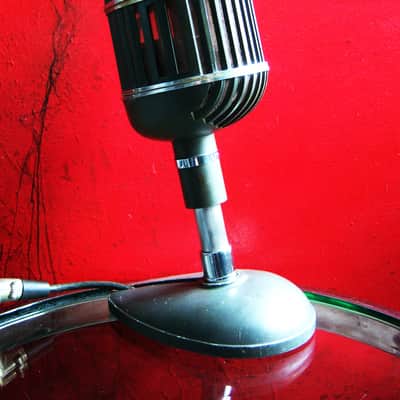 Vintage 1950's Altec 639A ribbon / dynamic cardioid microphone w Altec 24A stand image 7