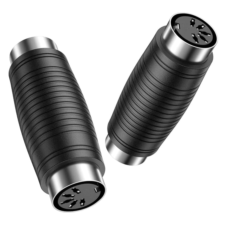 2-Pack 5 Pin DIN MIDI Coupler Gender Changer (MIDI Extender Adapter) image 1