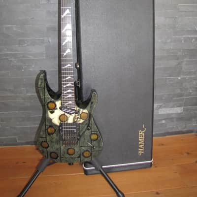 HAMER CALIFORNIAN HOLOSKULL USA VINTAGE 1992 HOLOSKULL HAND PAINTED image 2