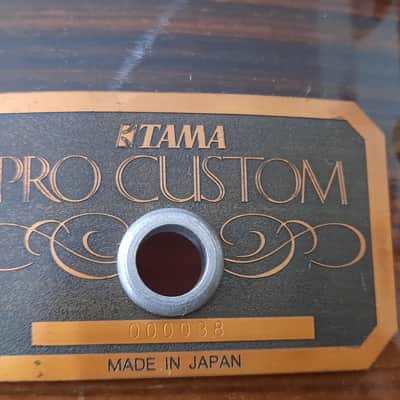 Tama Pro Custom Rosewood snare - bellbrass hoops - gold hardware - gladstone lugs -14"x6,5" PRW326. image 7